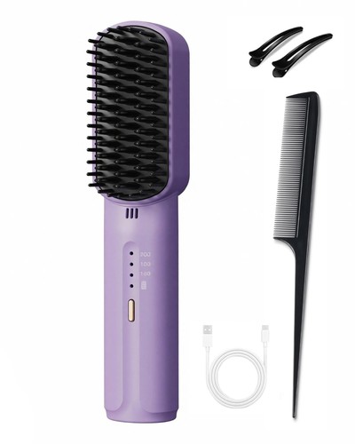 Hair straightener brush - straightener,