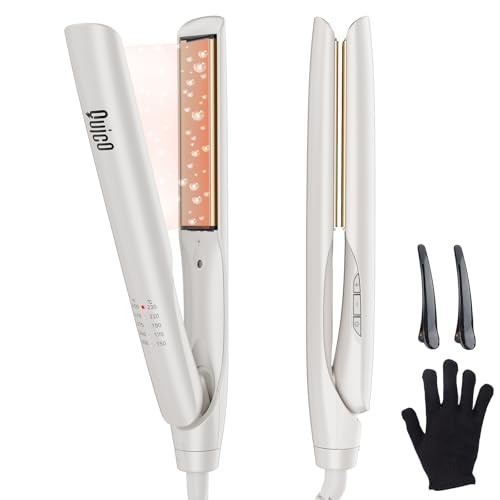 White travel hair straightener - hair,