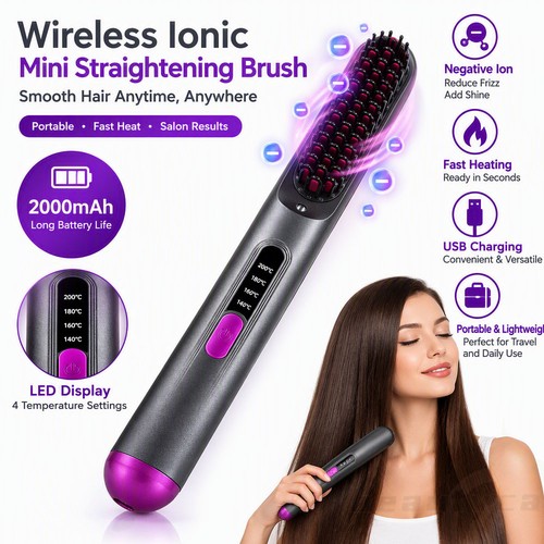 Cordless hair straightener - cordless,