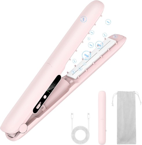 Pink straighteners 2 in 1 - pink,